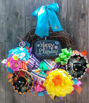 Sweet Caitlin Happy Birthday Wreath - Bonnie Harms Designs