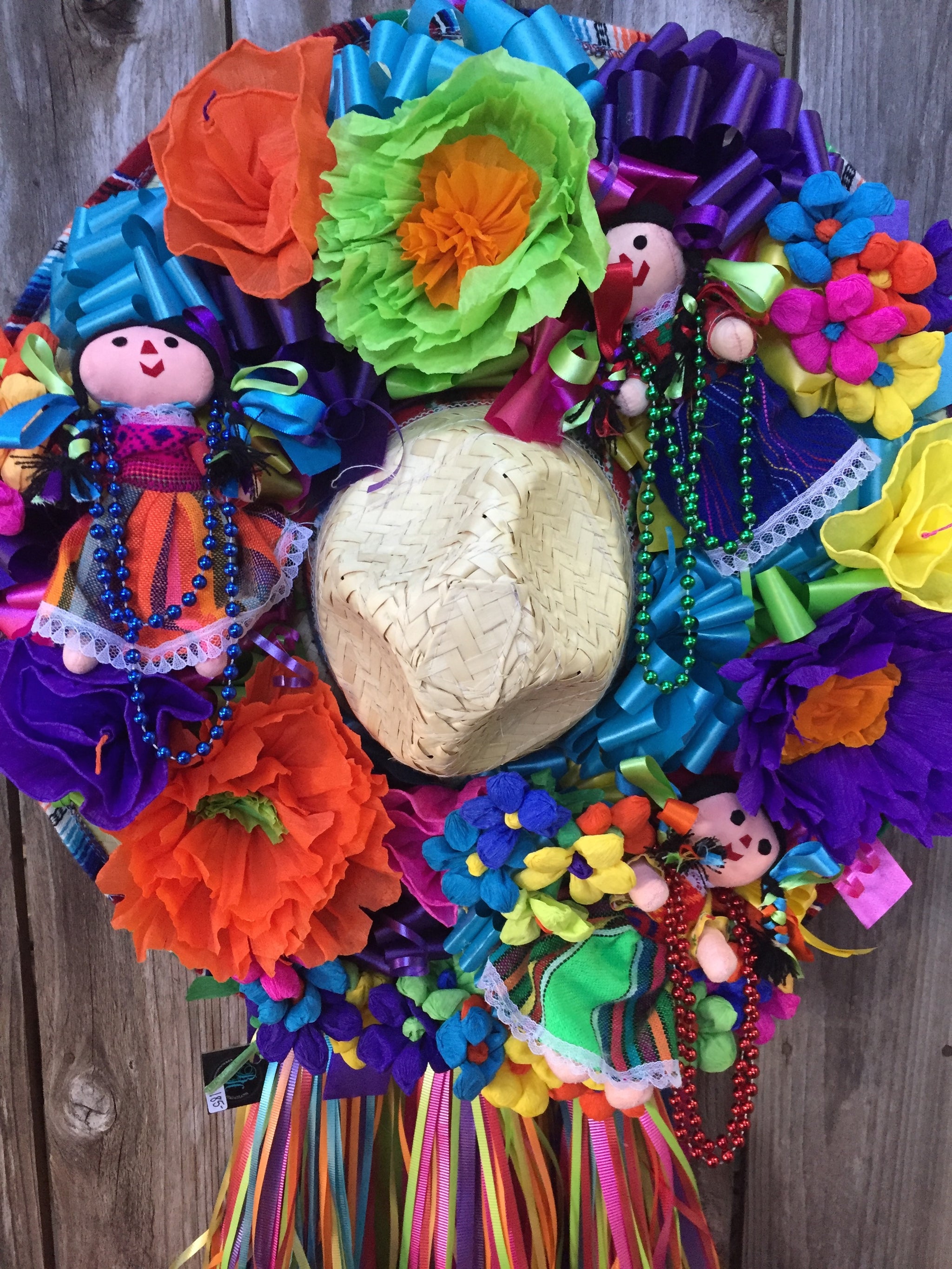 Fiesta Sombrero Wreath - Bonnie Harms Designs