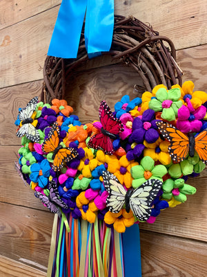 Butterfly Fiesta Wreath - Bonnie Harms Designs