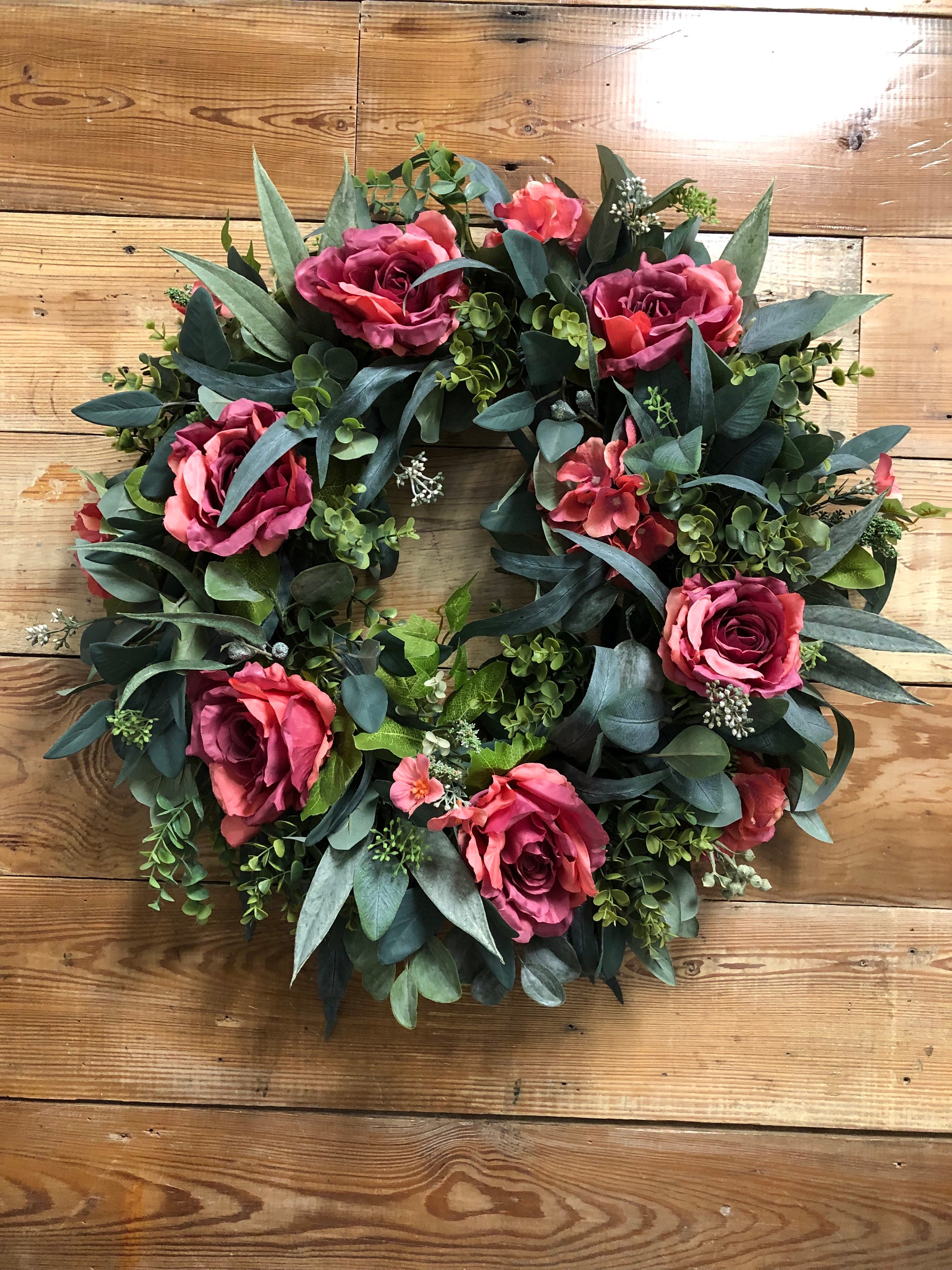 Vintage Rose Wreath