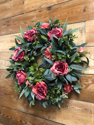 Vintage Rose Wreath