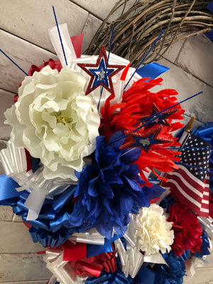 Fireworks on the 4th of July Wreath
