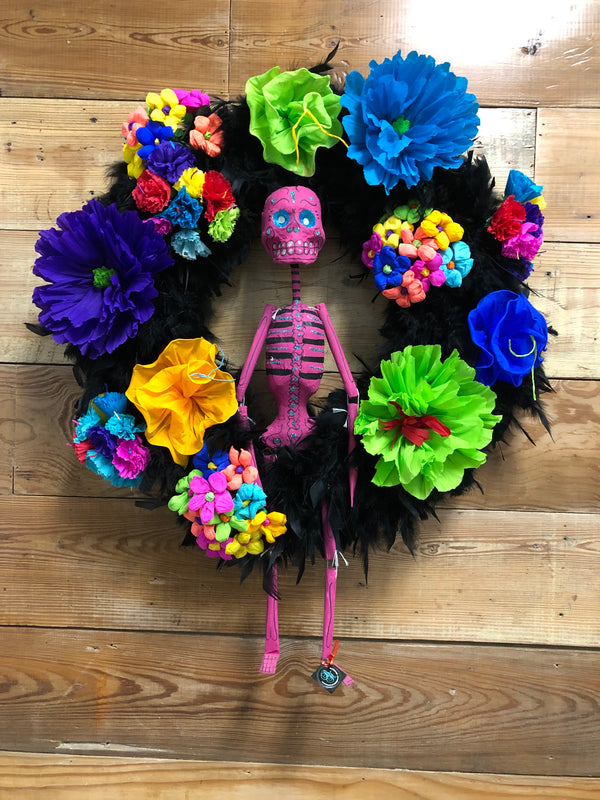 Day of the Dead Wreath - Mr. Bones 22