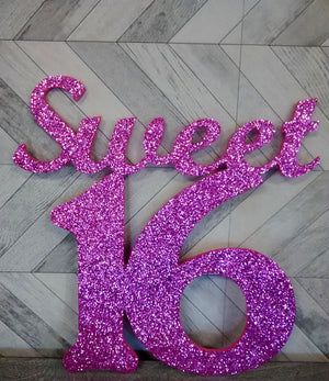 Sweet Sixteen Wood Sign - Bonnie Harms Designs