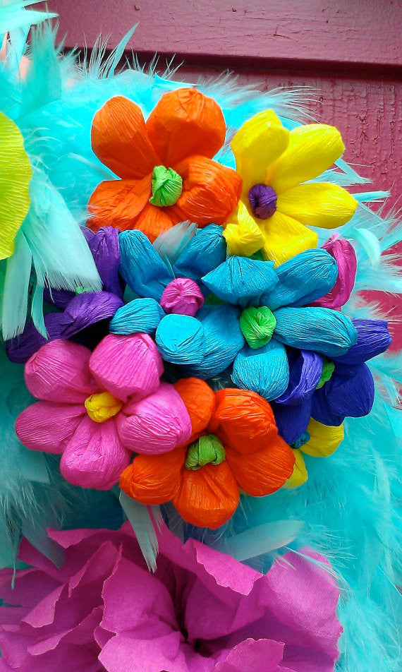 La Bonita Paper Flower Fiesta Wreath - Bonnie Harms Designs