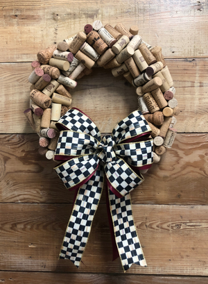 Wine Cork Wreath - Bonnie Harms Designs