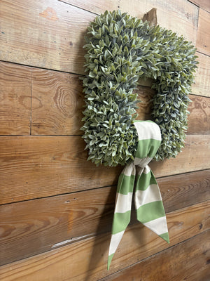 Sage Wreath with Sash