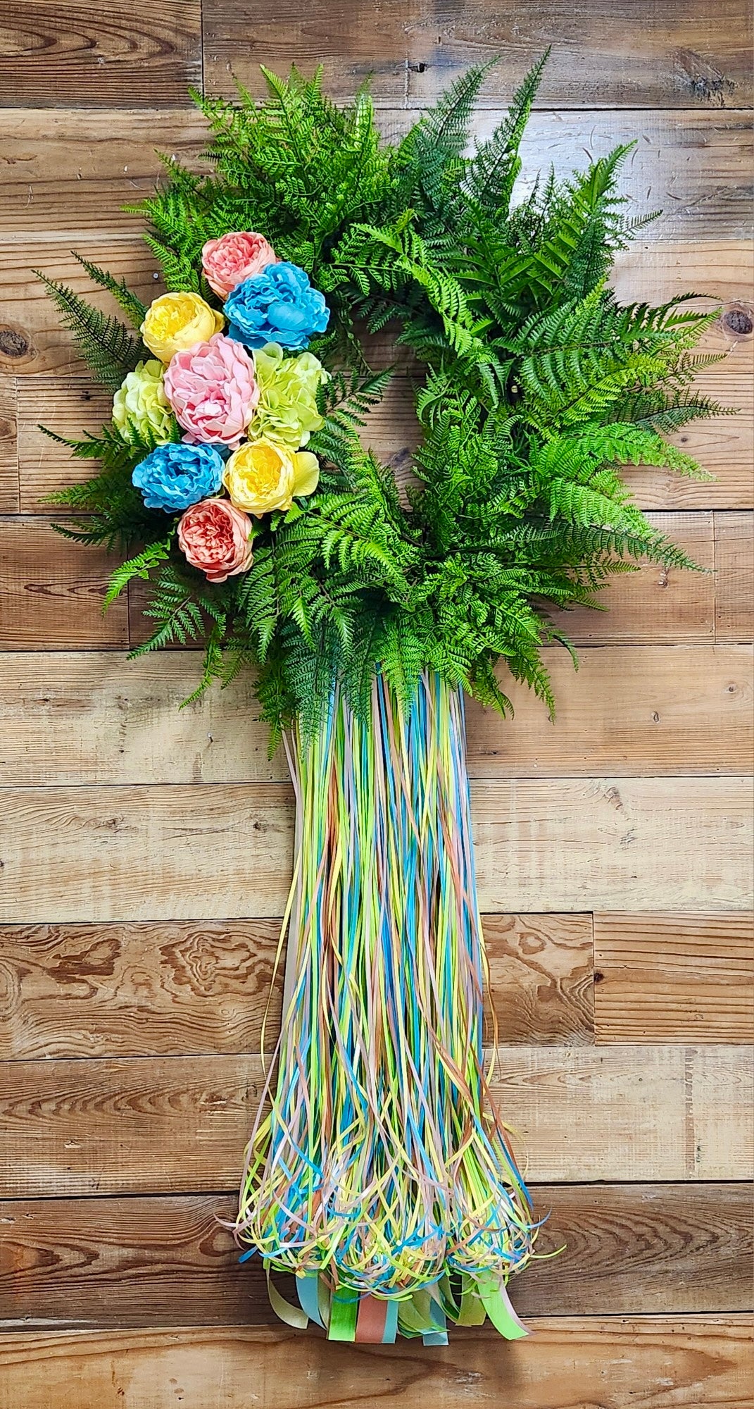 Anthurium Lily and Plumeria Rectangular Summer Wreath - Bonnie Harms ...