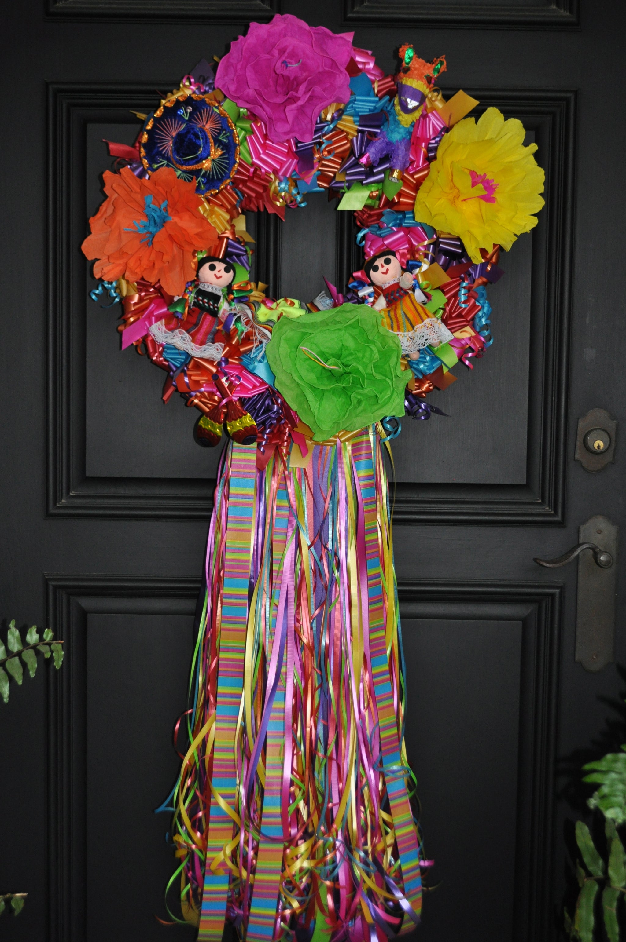La Bonita Paper Flower Fiesta Wreath - Bonnie Harms Designs