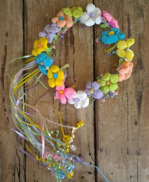 Fiesta Paper Flower Crown-Bright Pastel - Bonnie Harms Designs
