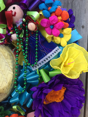 Fiesta Sombrero Wreath - Bonnie Harms Designs