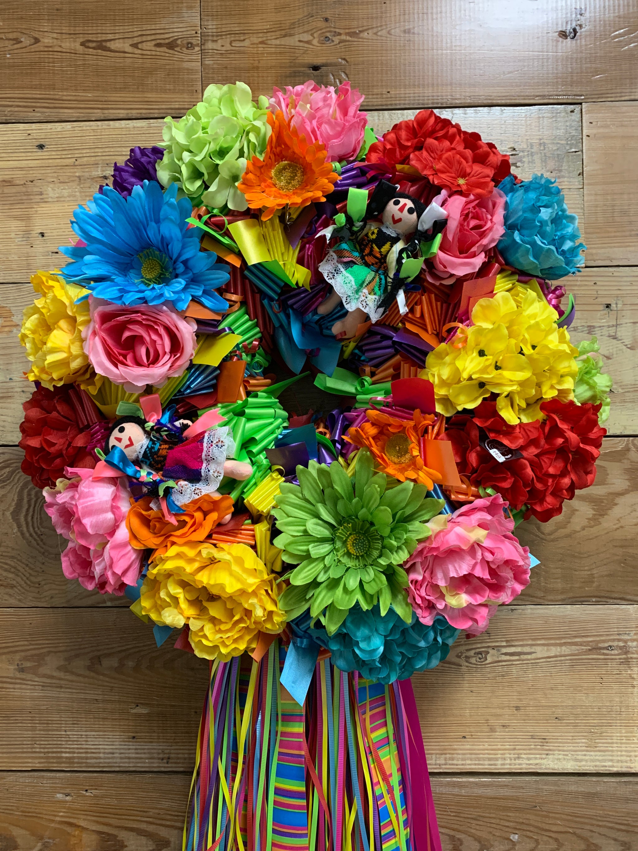 Mexican Paper Tissue Flowers Large - Set of 30