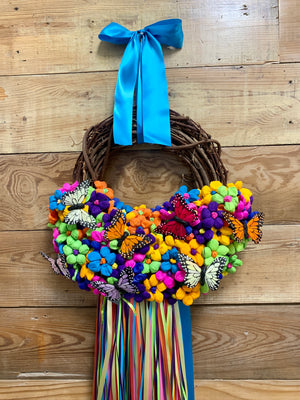 Butterfly Fiesta Wreath - Bonnie Harms Designs