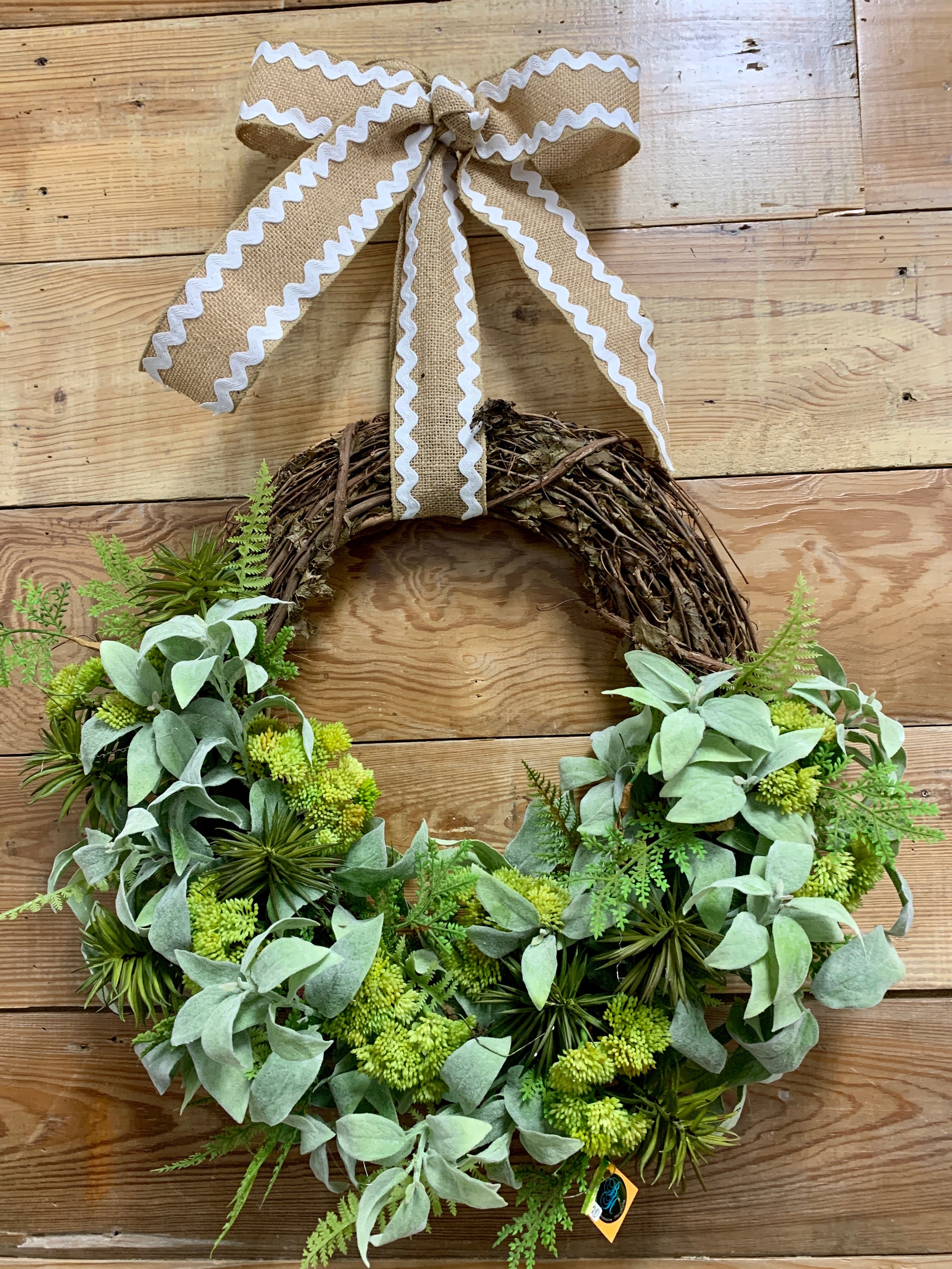 succulent wreath Spring Fever Succulent Wreath