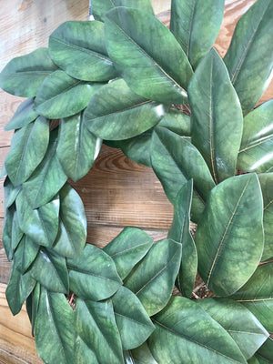 Double Magnolia Wreath - Faux Magnolia -  Bonnie Harms Designs