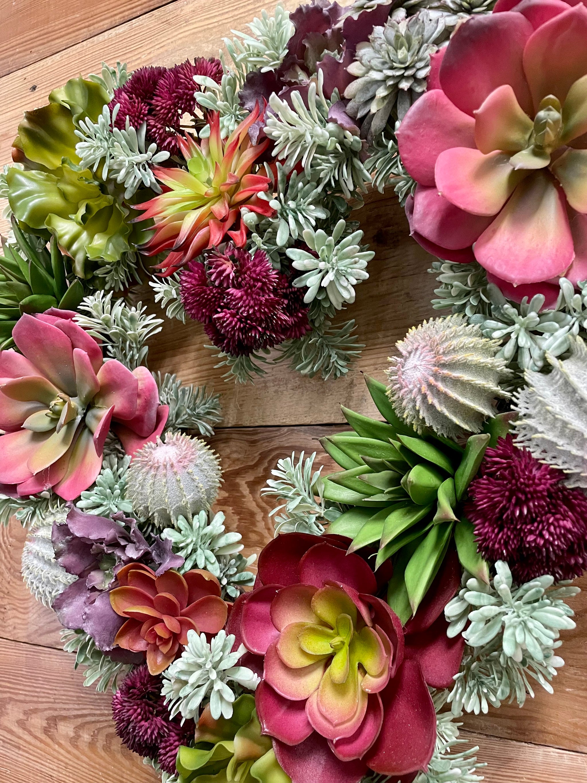 garden answer succulent wreath Garden of Love Heart Succulent Wreath