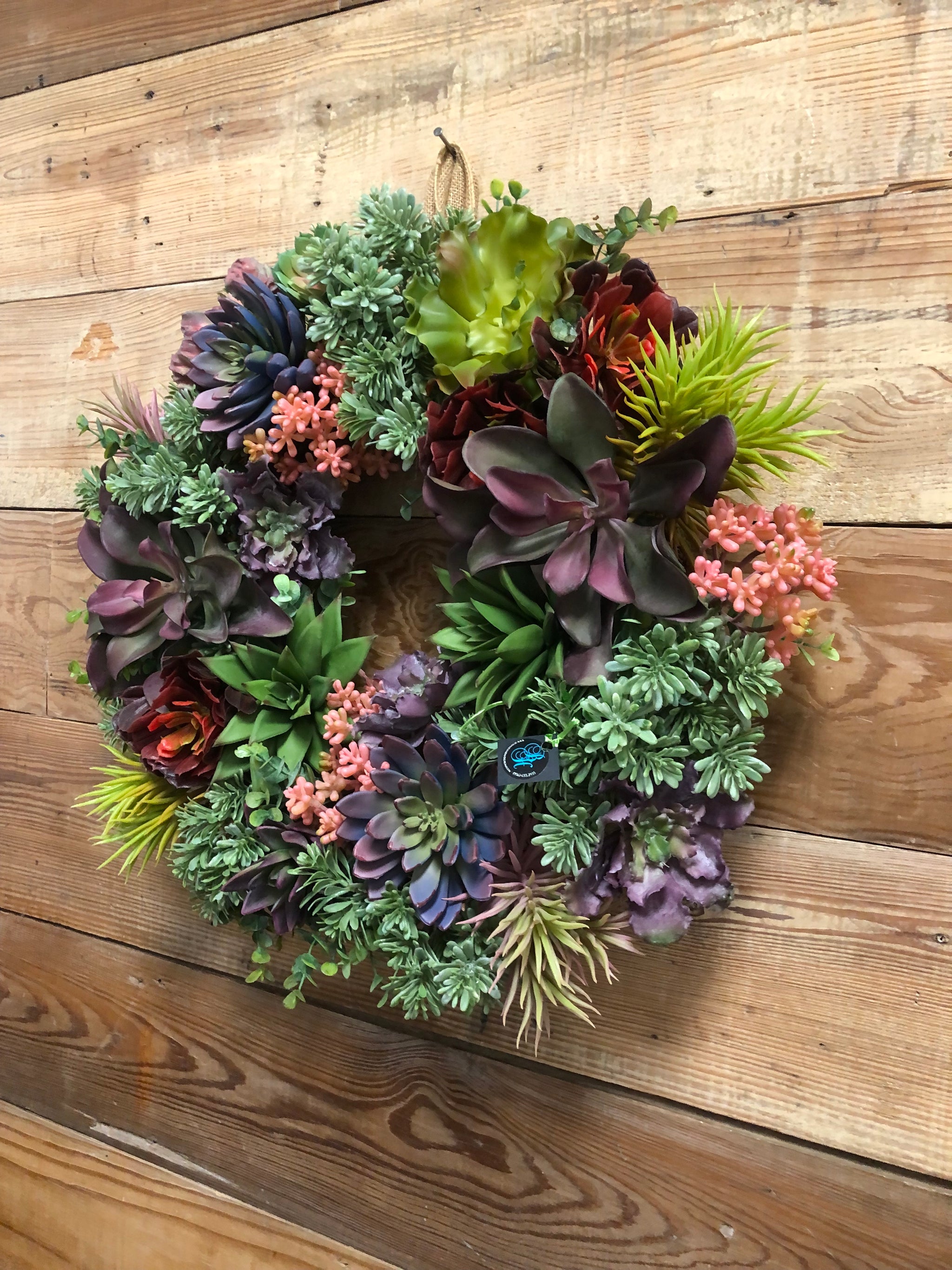 lush succulents Lush Succulent Wreath