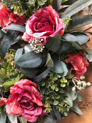 Vintage Rose Wreath