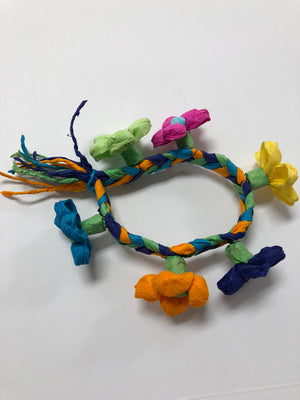 Fiesta Paper Flower Bracelets - Bonnie Harms Designs