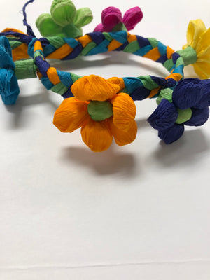 Fiesta Paper Flower Bracelets - Bonnie Harms Designs