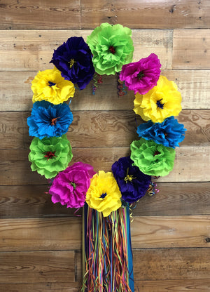 Oval Mexican Fiesta Wreath - Bonnie Harms Designs