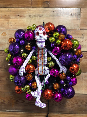 Happy "Mr. Bones" Wreath