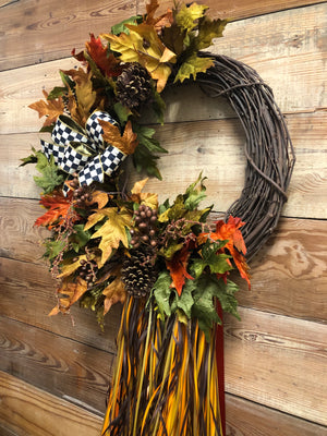 Leaves are Falling Wreath