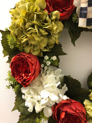 Fall in Florals Wreath - Bonnie Harms Designs