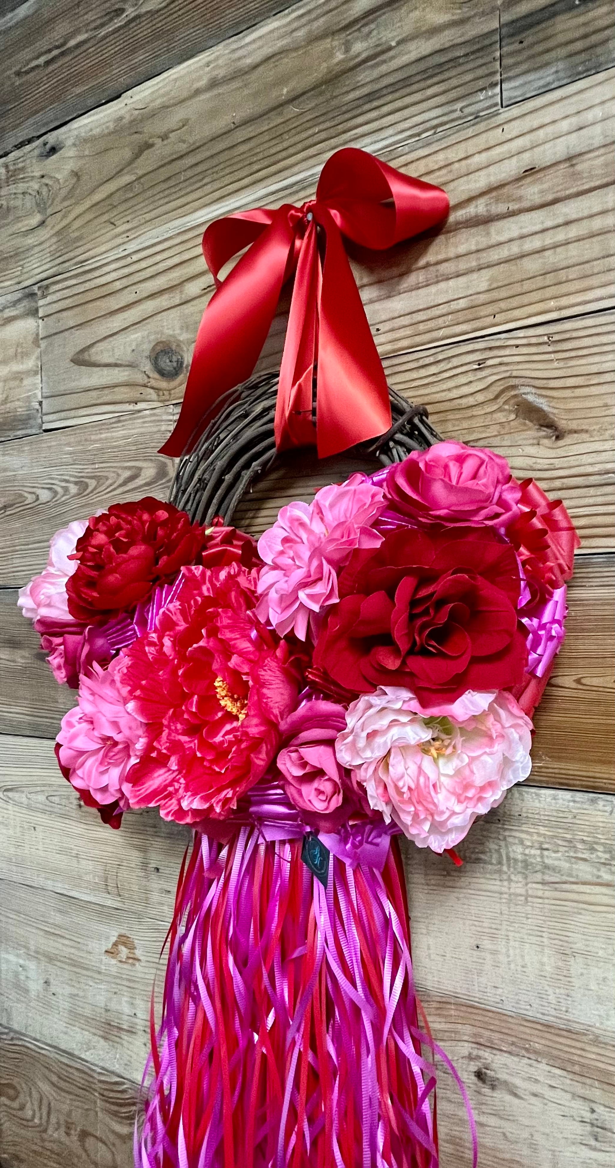 anthurium and orchid wreath Anthurium Lily and Plumeria Rectangular Summer Wreath