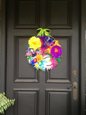 Viva Fiesta! Feather Wreath - Bonnie Harms Designs
