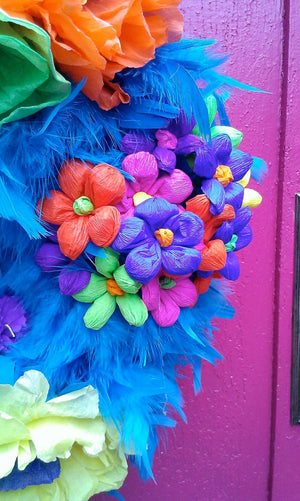 Casa Bonita Wreath - Turquoise - Bonnie Harms Designs