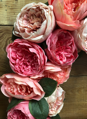 Pretty In Pink Floral Wreath - Bonnie Harms Designs